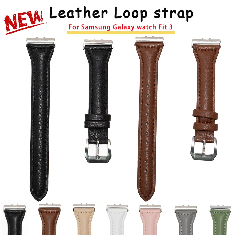 Leather Strap for Samsung Galaxy Fit3 Watch - Premium Wristband Accessory