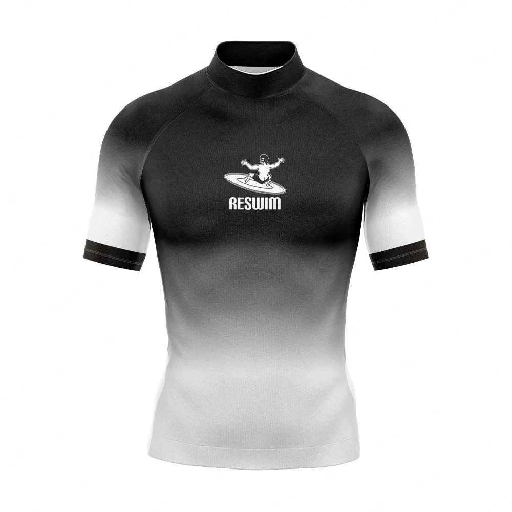 تي شيرت رجالي بأكمام قصيرة لركوب الأمواج ، ملابس سباحة للحماية من فوق البنفسجية ، واقي من الطفح الجلدي ، ملابس سباحة للغوص وركوب الأمواج ، بدلة سباحة للشاطئ للأطفال ، جديد