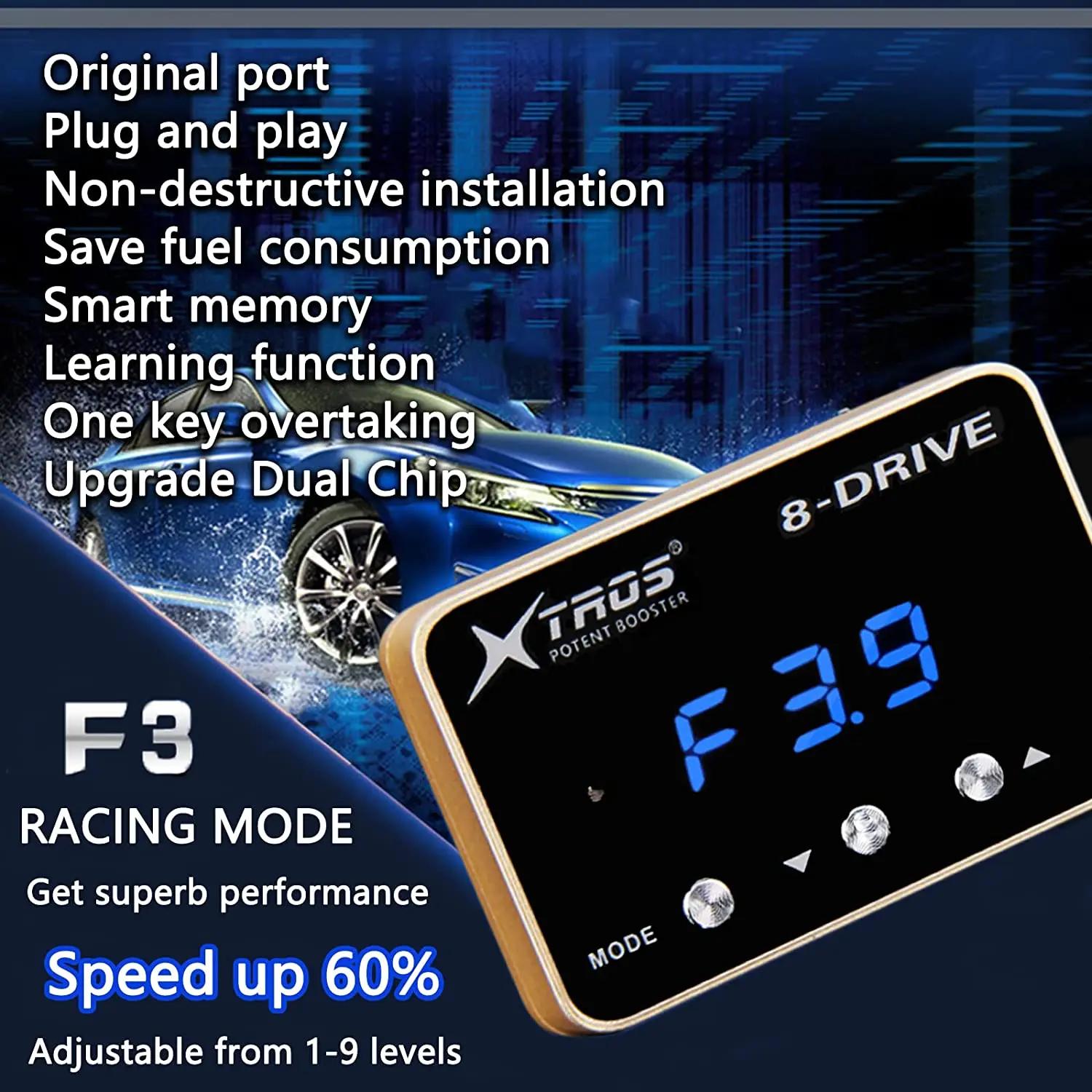 Padal Throttle Response Controller for Audi VW Skoda Porsche Seat Sport Racing Mode Electronic Throttle Accelerator Potent B