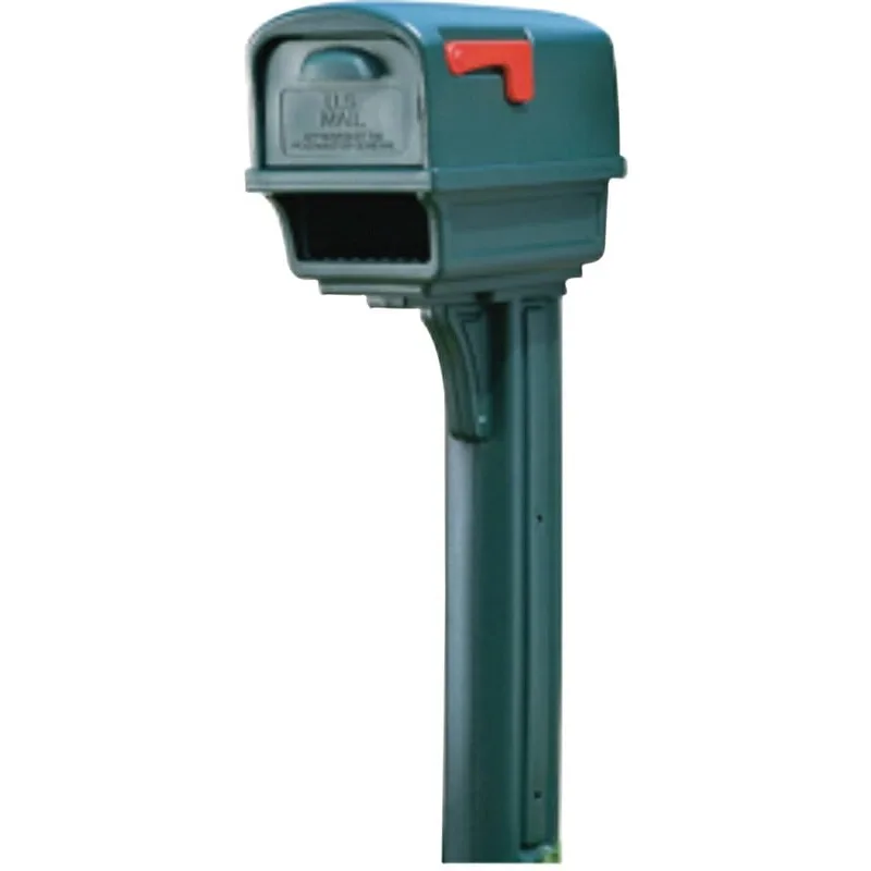 

Mailboxes Gibraltar Mailboxes Gentry All-in-One, Large, Plastic, Mailbox and Post Combo, Green