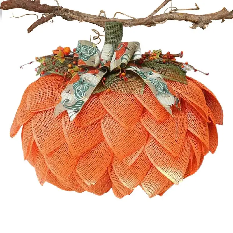 

Придверная дверь с тыквой, приветственный декор, осень, День благодарения, подвесная дверь с тыквой, портативное украшение для двери Хэллоуина для торжеств