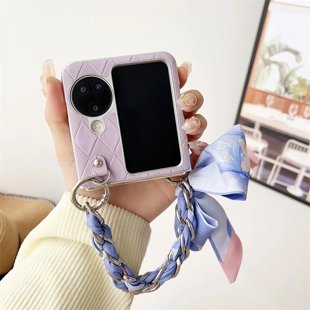 Cute Korean Scarf Portable Flashing Phone Case - Love Shockproof Back Cover