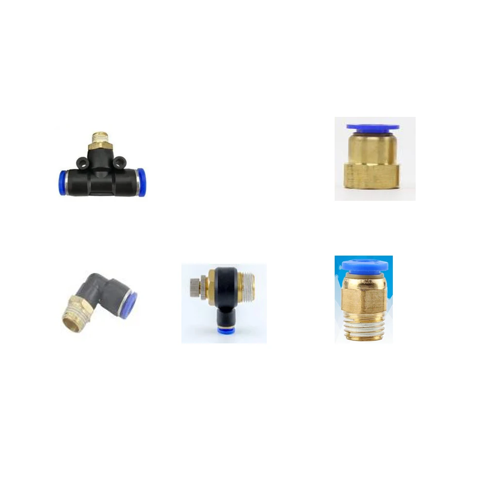 

Pneumatic Air Connector Fitting PC/PCF/PL/PB/SL 4mm 6mm 8mm Thread 1/8 1/4 3/8 1/2 Straight Hose Fittings Pipe Quick Connectors