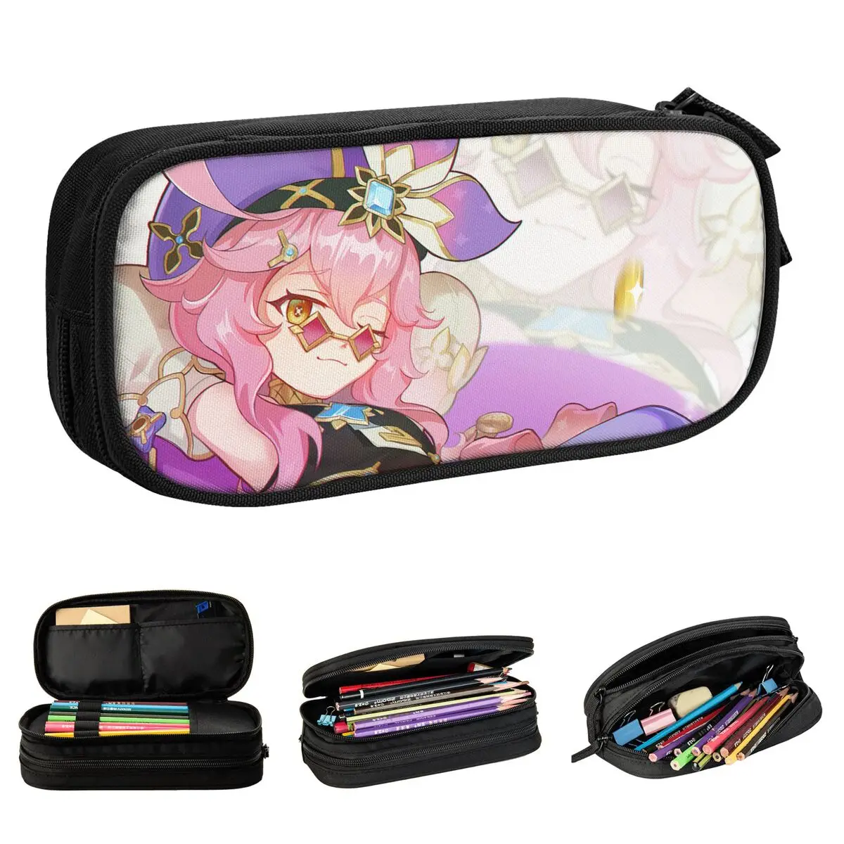 Dori Pencil Case New Genshin Impact Anime Pen Bags Studente Large Storage School Supplies Zipper Pencil Box
