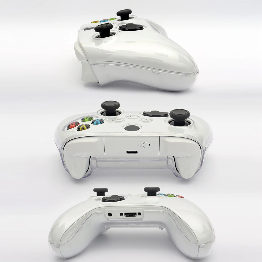 Hard Protective Case Shockproof Transparent Skin Housing Case Clear Protective Cover for Xbox Series X/S Controller Accessories