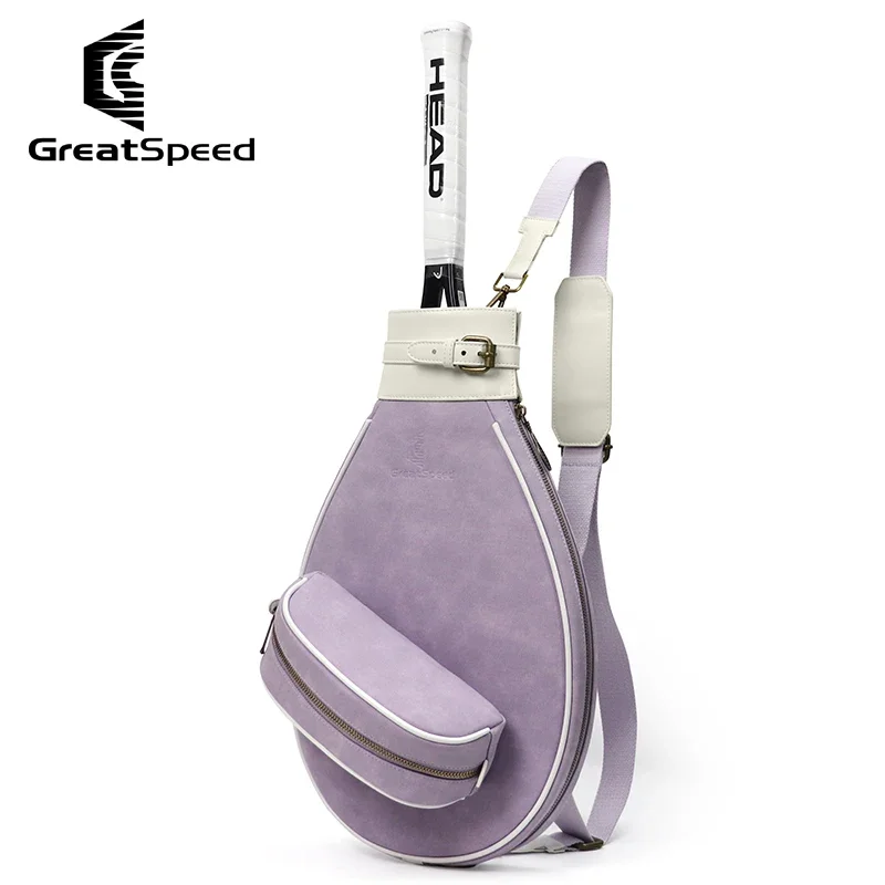 GreatSpeed Tennis Single Shoulder Bag Badminton Backpack Adult one-shoulder Tote Vintage Bag men's and women's models 2