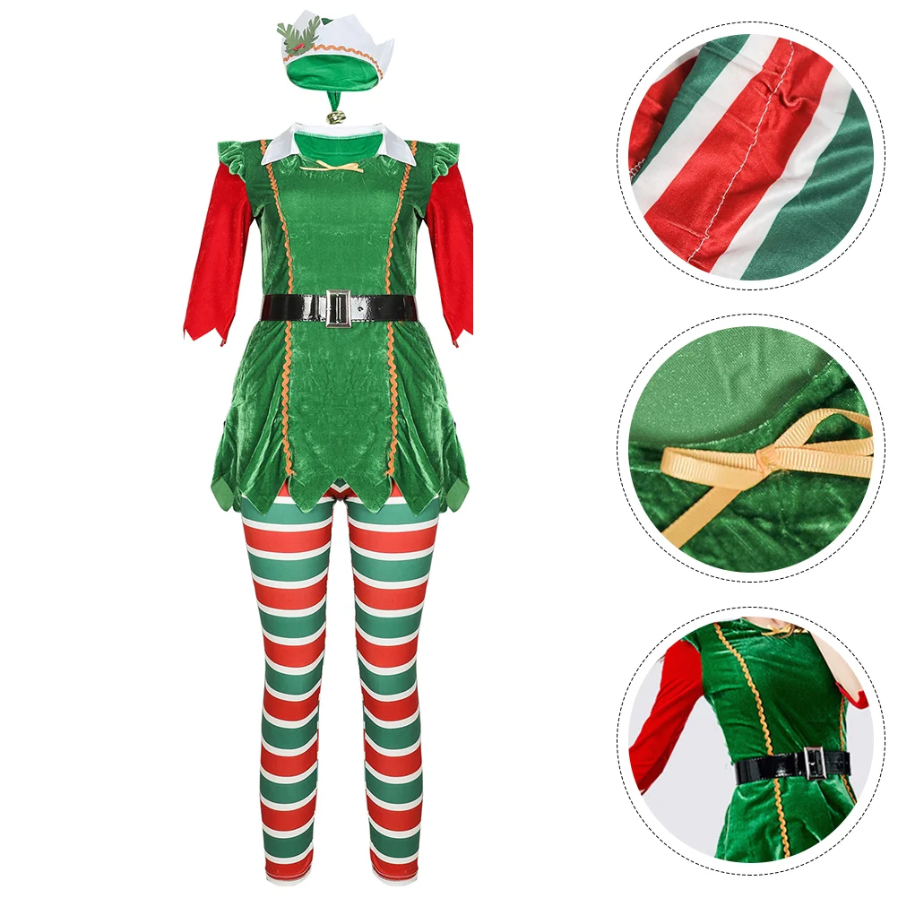 

Christmas Costume Costumes for Adults Stage Clothes Girl Cosplay Performance Flannel Miss