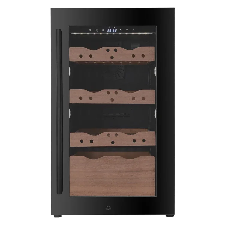 VI40C Electrical Cigar Fridge Cooler Wooden Spanish Cedar Cabinet 118L Compressor Cigar Humidor