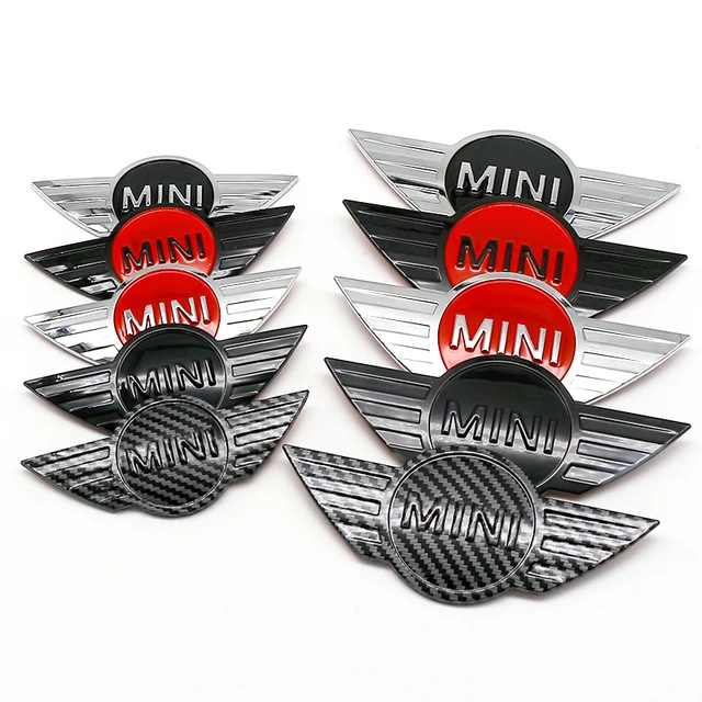 3D ABS For Mini Car Front Hood Bonnet Emblem Rear Tail Bumper Trunk Sticker Badge For R50 R52 R54 R53 R56 R58 R59 R60 F55 Cooper 1