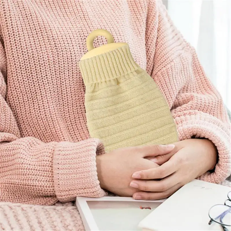 부드러운 플러시 커버가 있는 휴대용 물주머니 동물 디자인 따뜻한 물병, 목 어깨 손 발 워머용 실리콘 병