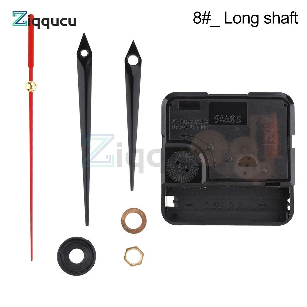 Kit Meccanismo Orologio Al Quarzo Silenzioso – Ricambio Movimento Con 6 Lunghezze Albero (8.9-23.5 Mm), Fai Da Te Per Riparazione O Creazione Orologi Da Parete - 3