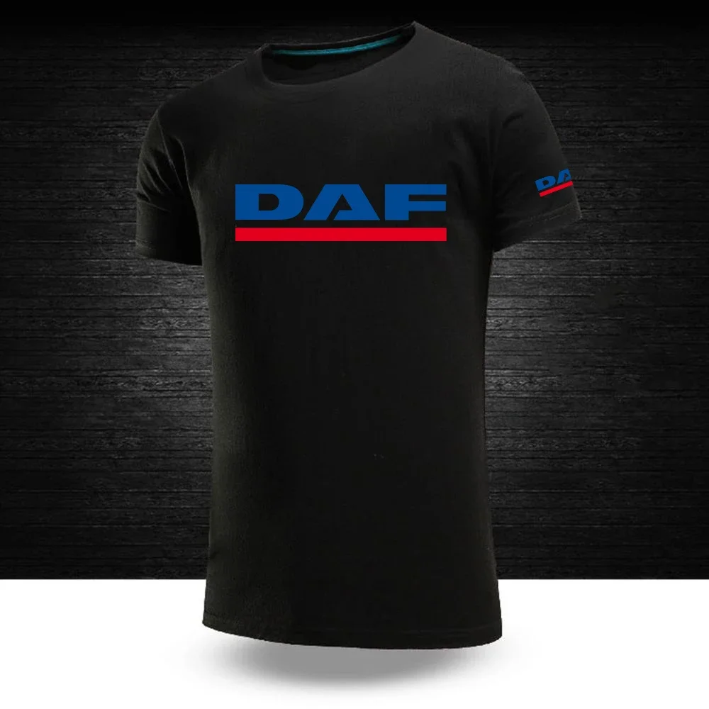 

DAF TRUCKS COMPANY TRUCKER New Brand Mens Cotton T Shirt Short Sleeve Letter Print Clothing Tops Summer Breathable Simplicity