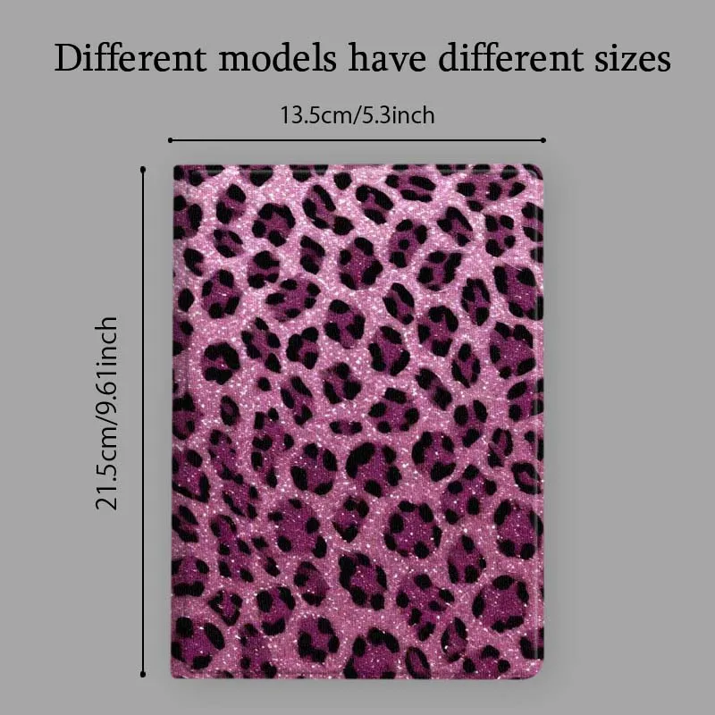 Elegant Gold Glitter Leopard Pattern Tablet Case