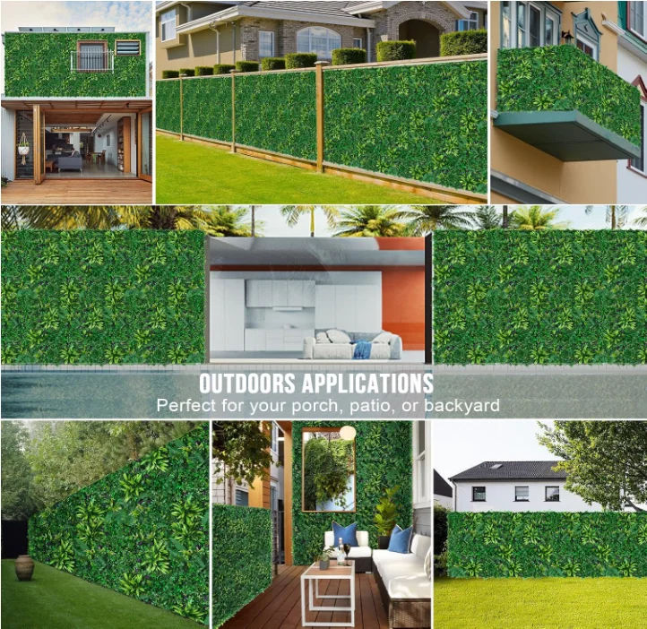 Künstliche Pflanzen Graswand-Panel Buchsbaum-Hecke für Innen- und Außenbereich Heim Garten Vertikale Dekoration Kunstpflanze Gras Hochzeit – Detail 6