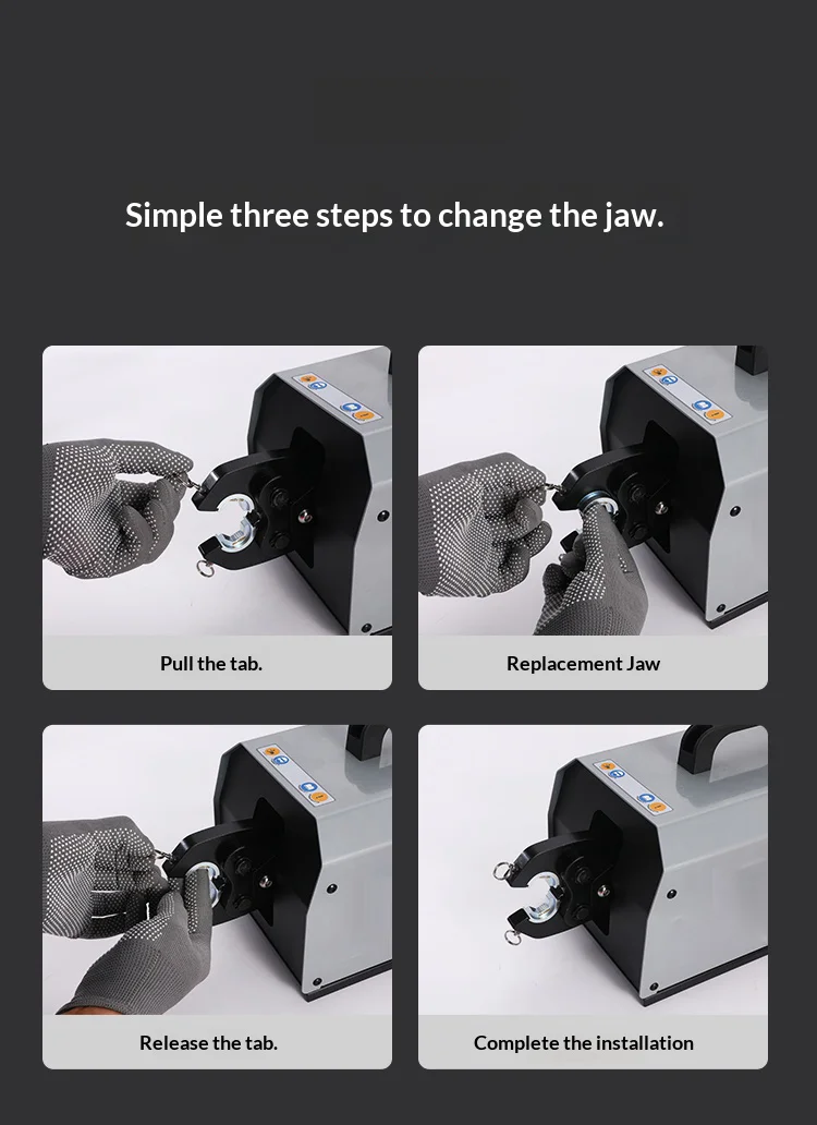 JH-120L pneumatic crimping pliers terminal machine crimping machine cold pressin