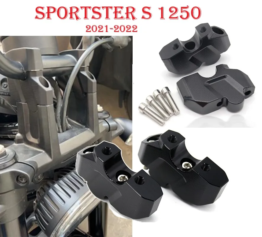 For Sportster S 1250 RH1250S 2021 2022 Handlebar Riser Bar Clamp Mount