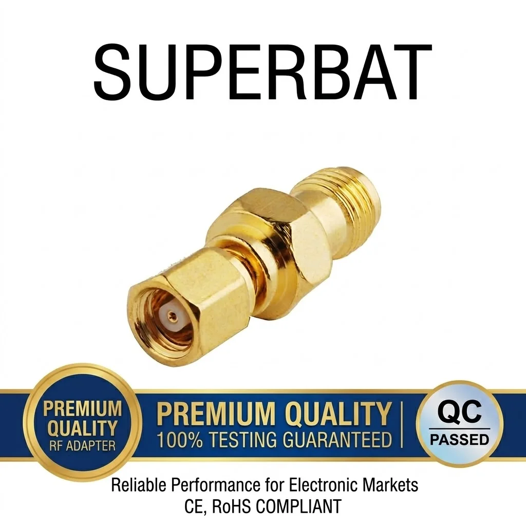 SMA Female to SMC Male RF Coaxial Adapter Connector