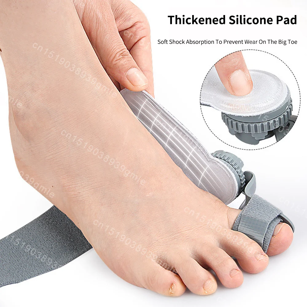 Unisex Bunion Corrector Foot Hallux Valgus Braces Rotatable Toe Separator Straightener Adjustable Pedicure Finger Toe Corrector