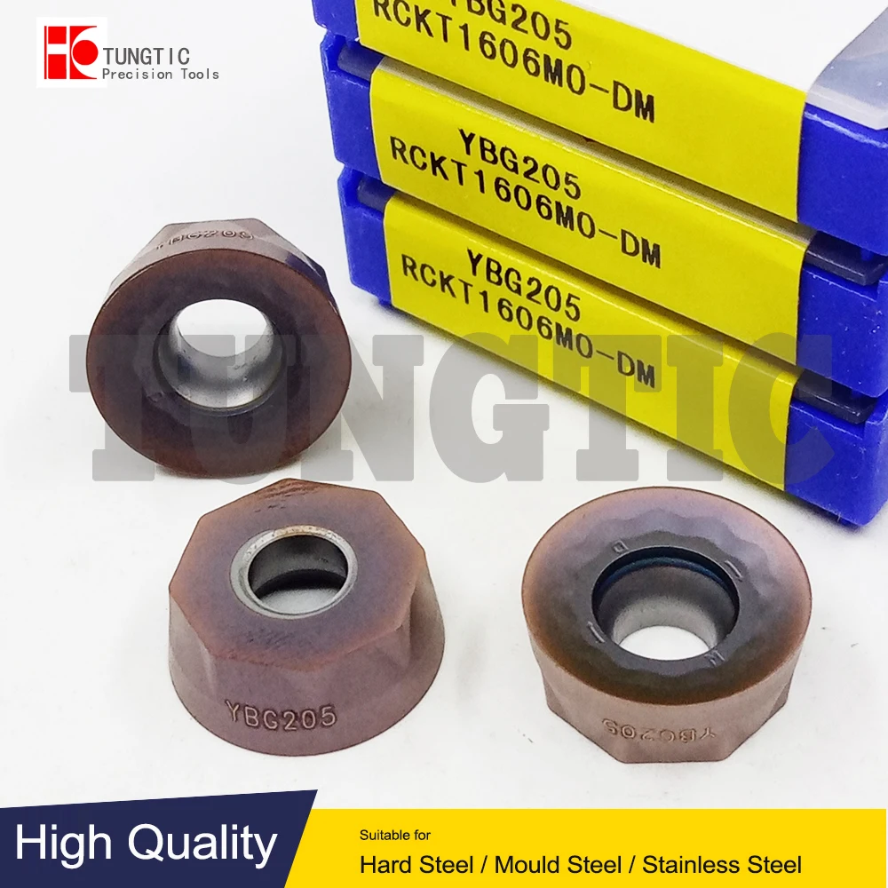 

RCKT1606MO-DM YBG205 Milling Cutter CNC Tool Lathe Machining Tools Lathe Cutting Tool Metal Turning Tools Inserts RCKT 1606MO DM
