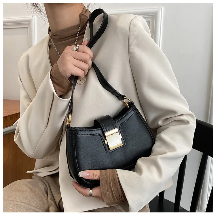 Vintage Style Ladies Shoulder Bag Lacquer Leather Handbag_voghion.com