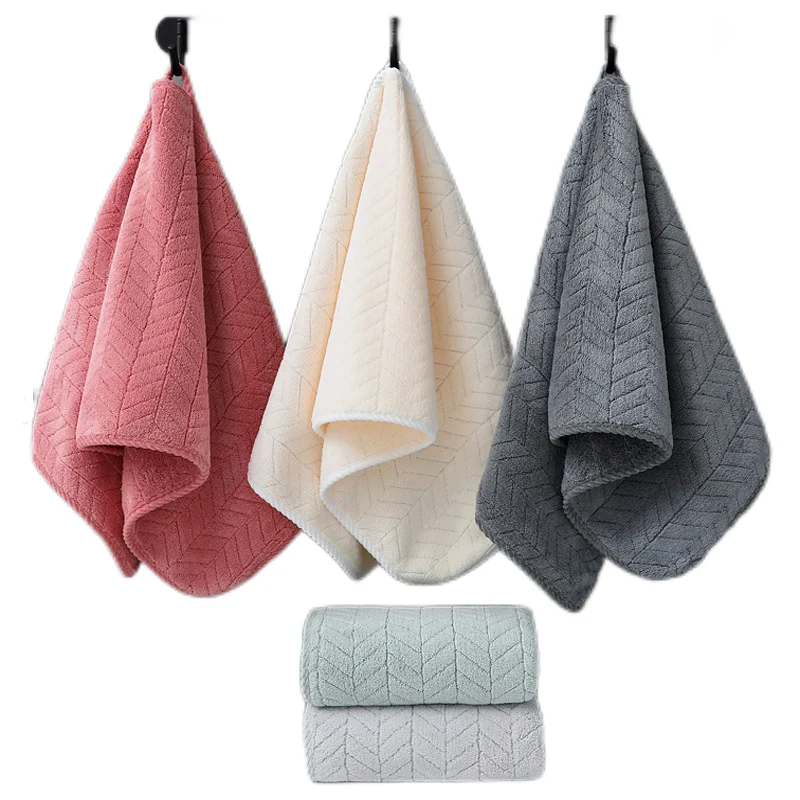 

Inyahome Solid Hand Towel Hanging Loop Quick Drying and Smooth Soft and Comfortable Suitable for Kitchen and Dining Room Toallas