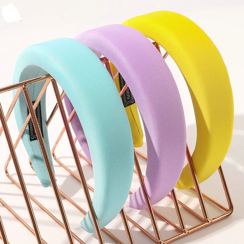 

Hair Band For Women Fashion Candy Color Knit Fabric Sponge Headbands Wash Face Hairbands Girls Hair Accessories Head Band
