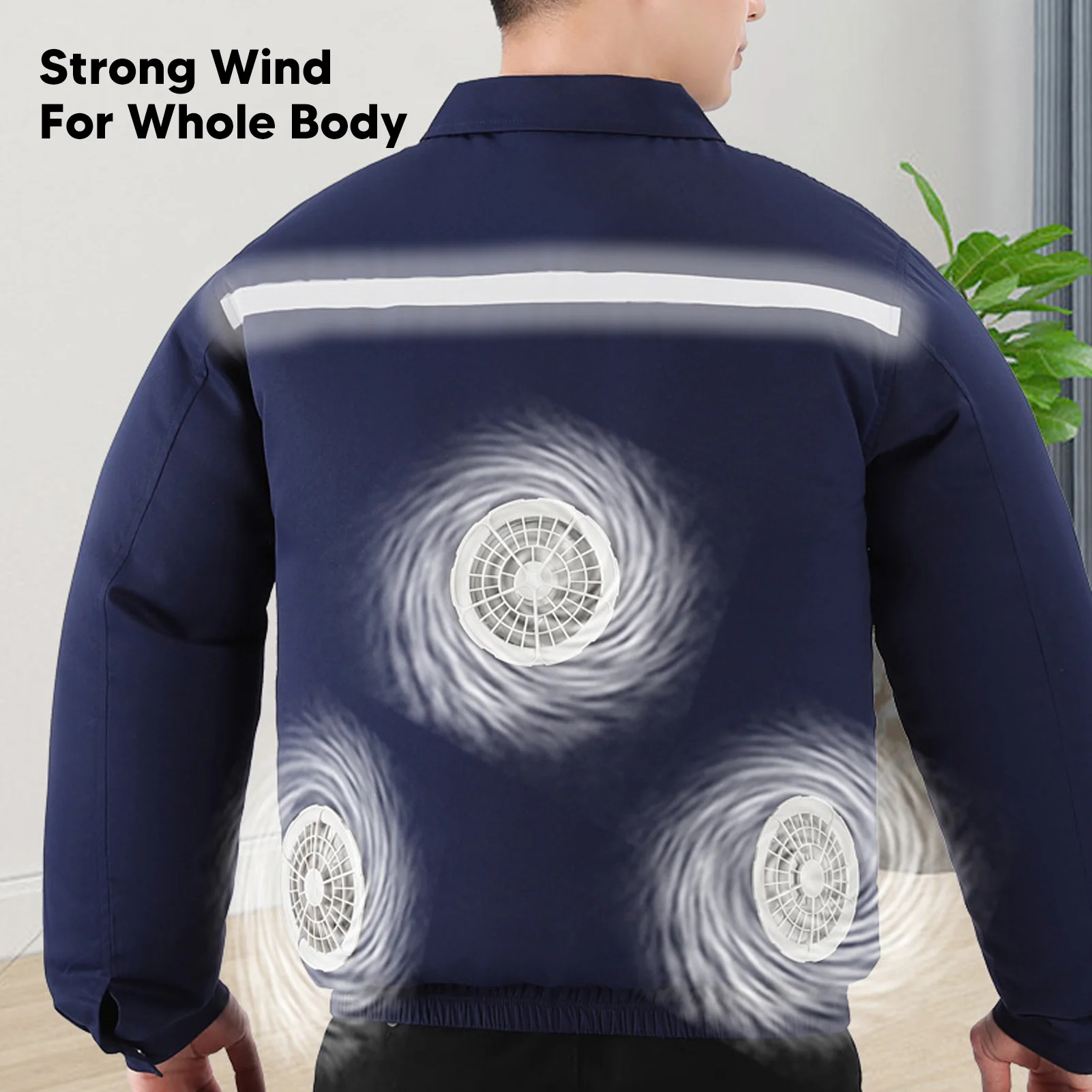 3FansAirConditionedClothesHighTemperatureWorkJacketCoolingJacketForOutdoorWorkFast