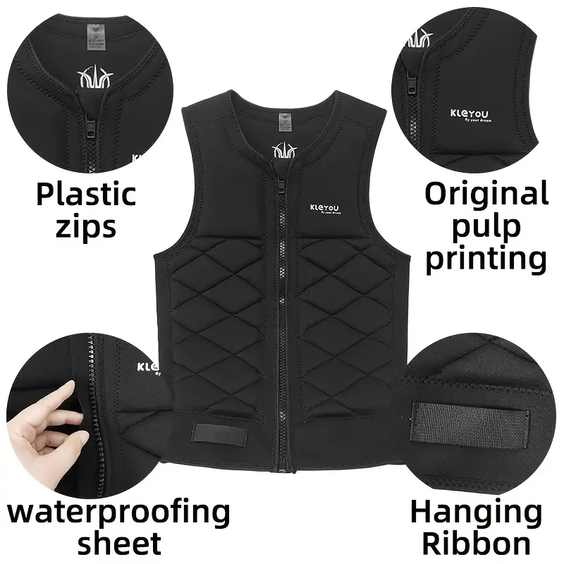 Neopren-Schwimmweste für Männer und Frauen-Surfen, Angeln, Segeln, Bootfahren und Kajakfahren-Schwimm anzug für Erwachsene – Detail 2