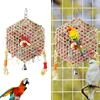 Hanging Small Animal Chew Toy for Bird Parrots Chewing Toy Rattan Shredded Paper for Chewing Teeth Grinding 2