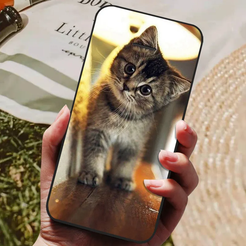 Sleek Black Silicone TPU Phone Case - Durable Soft Cover with Protective Bumper Design
