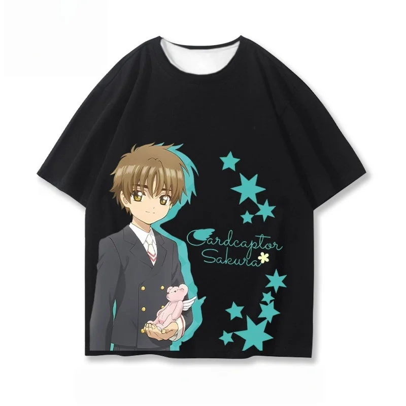 Cardcaptor Sakura Themed Parent-Child Matching 3D Printed T-Shirts - Anime-Inspired Apparel