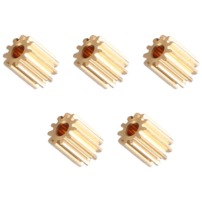 

5Pcs Brass 11T Pinion Gear Motor Gear For Traxxas TRX4M 1/18 RC Crawler Car Upgrade Parts Accessories