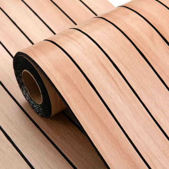 3D wood grain thick removable wallpaper decorative waterproof wall sticker DIY wall art for kitchen living room bedroom 4