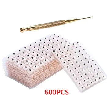 Facial Reflexology Massage Tool Retractable Acupuncture Pen Double Headed Spring Ear Care Tool Point Probe Pen Massager for Face 1