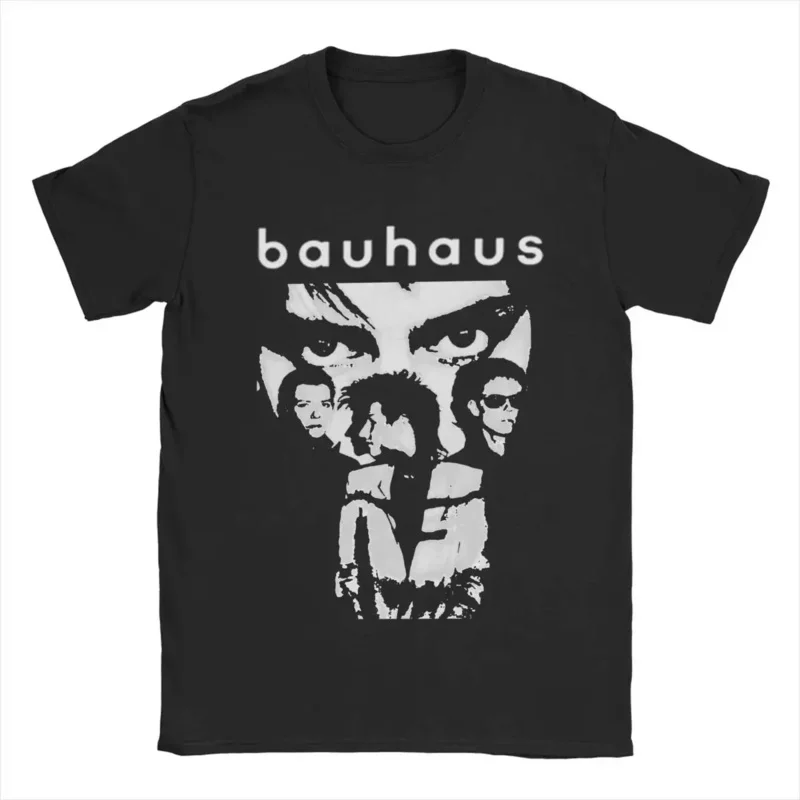 

Забавная Хлопковая мужская футболка Bauhaus, футболки с коротким рукавом, топы с круглым вырезом, идея для подарка