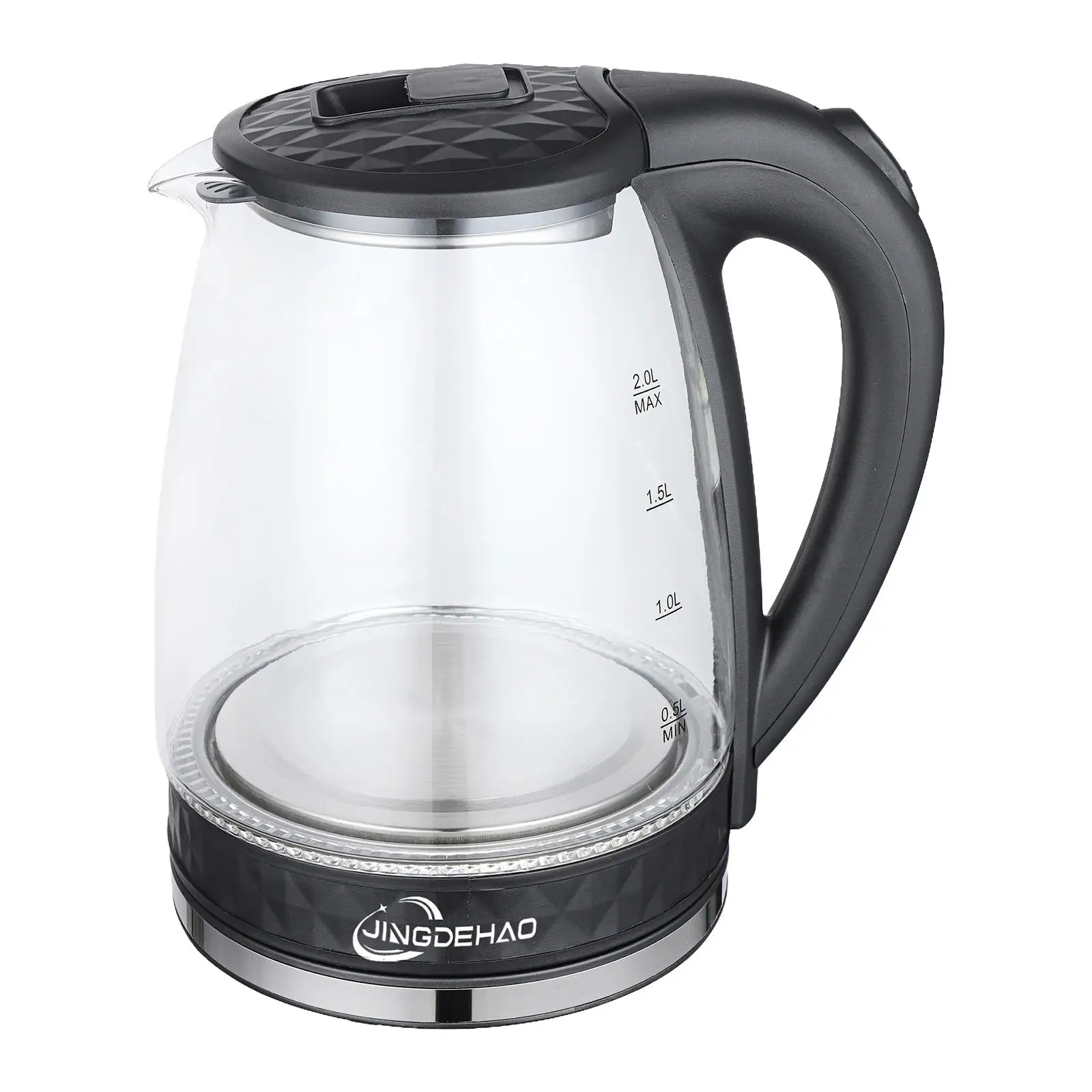 Electric Kettle 2L Stainless Steel Fast Boiling Electric Tea Pot Auto Shut Off Tea Water Boiler for Kitchen Home Hotel Daily Use