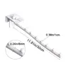 Wall Mount Clothes Hanger Student Dormitory Bedside Clothes Drying Rack Space Saving Closet Organizer Clothes Storage Hangers 6