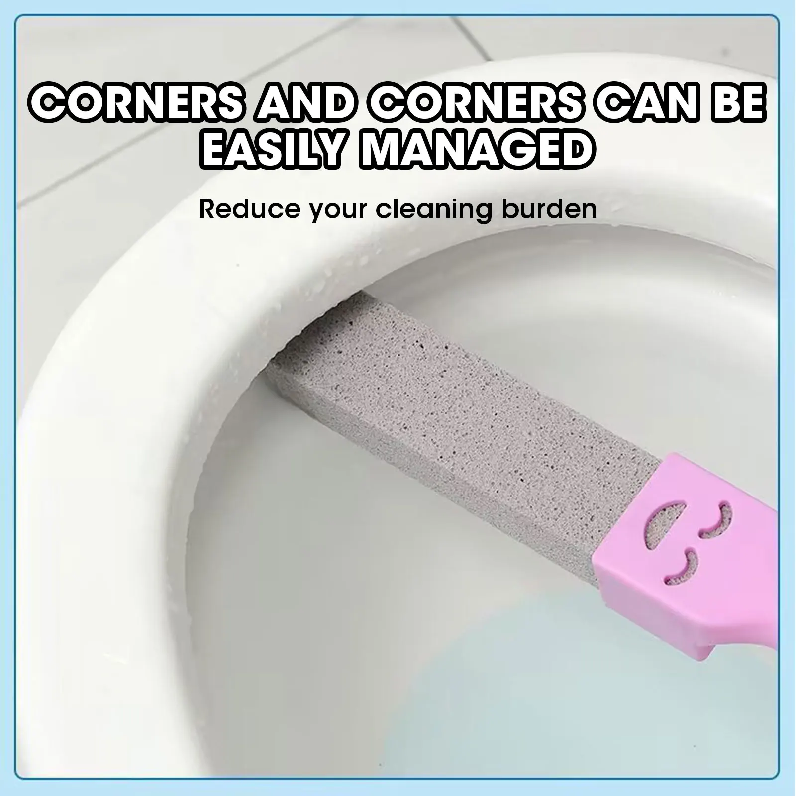 

1Pc Pumice Stone Toilet Brush Bathroom Cleaning Brush Limescale Stain Remove Cleaning Tool