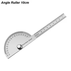 Precision Stainless Steel Angle Protractor and Gauge Tool (Angle Guage 10cm)