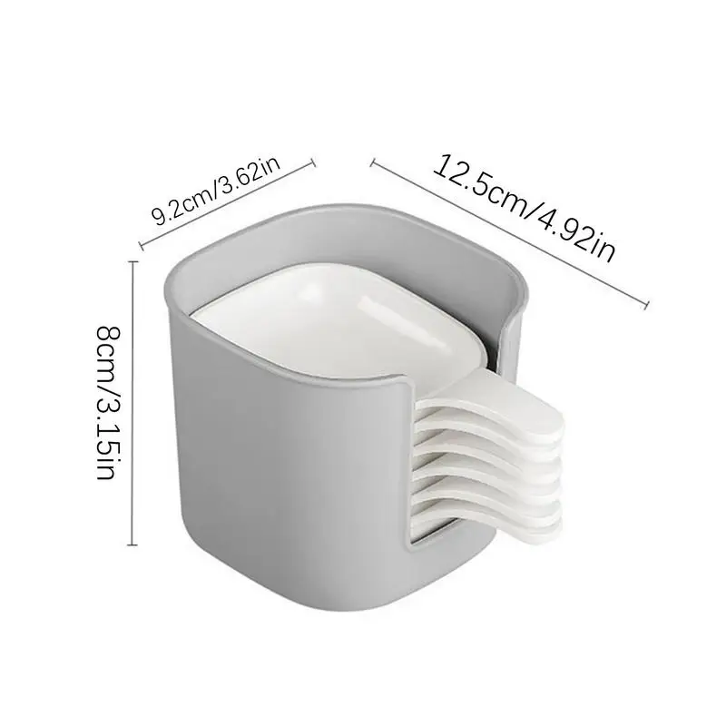 Dipping Sauce Dish Kitchen Dipping Sauce Holder With Handle 6pc Sauce Dish Bowls Portable Seasoning Sauce Tray For Picnic Family