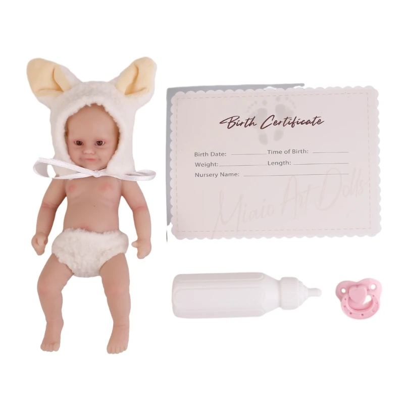 Small Baby Silicone Full Body Realistic New Born Baby Dolls Mini
