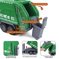 Remote control sanitation vehicle charging children's dump truck toy, RC remote control truck toy with light/sound effects 2