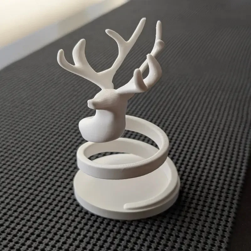 Charming Spiral Elegant Reindeer Decoration - Can Be Used as a Small Candlestick & Jewelry Organizer
