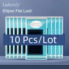 10 cases Lashonly Softer Matte Flat Eyelash Extension Supplies Mink False Ellipse Lashes New Arrival Split Tips Lash 1