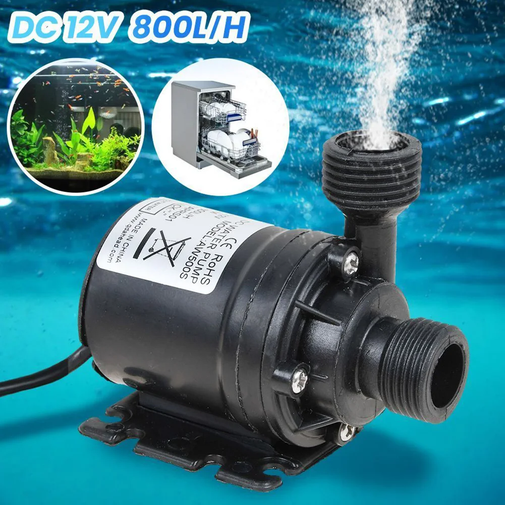 정원 고압 펌프, DC 12V 브러시리스 워터 펌프, 18W, IP68 방수, 저소음, 고성능