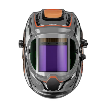 ANDELI Auto Darkening Welding Helmet with Side View Panoramic 180° Large Viewing True Color Solar Powered Welding Mask 1