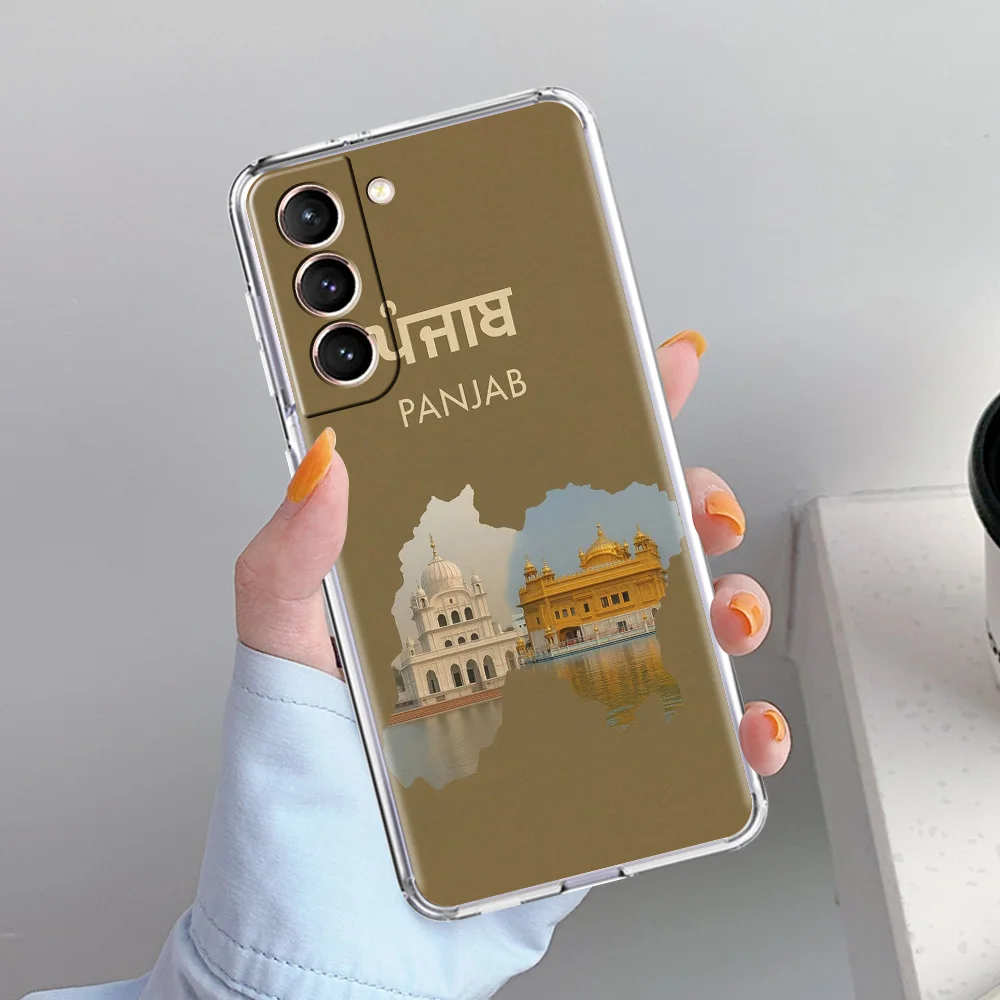 Clear Soft Phone Case with Punjab Map Design