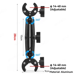 Multi - Purpose Bicycle & Motorcycle Selfie Stick Monopod Mount Handlebar Bracket - Motocycle Cycling
