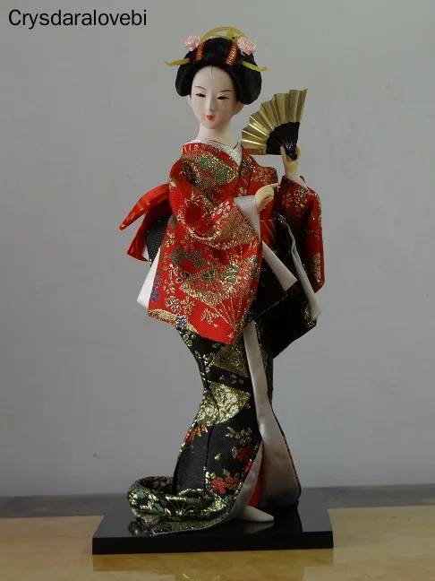 

30cm Statuette Ethnic Japanese Geisha Dolls Kimono Dolls Belle Girl Lady Collection Home Decoration Miniature Figurines