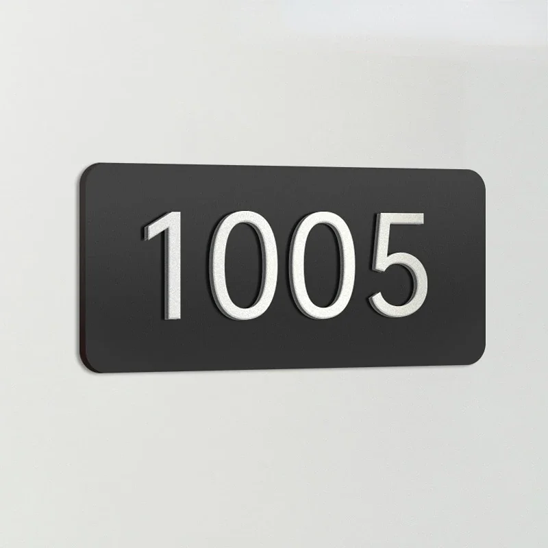 

Acrylic Modern Door Plate Shop Number Sign, Customize House Number for Home Office Apartment Restaurant Hotel